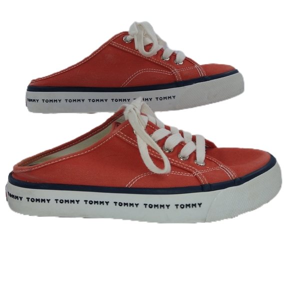 Tommy Hilfiger PUMPKIN mule sneakers slides size 7 - Picture 2 of 8